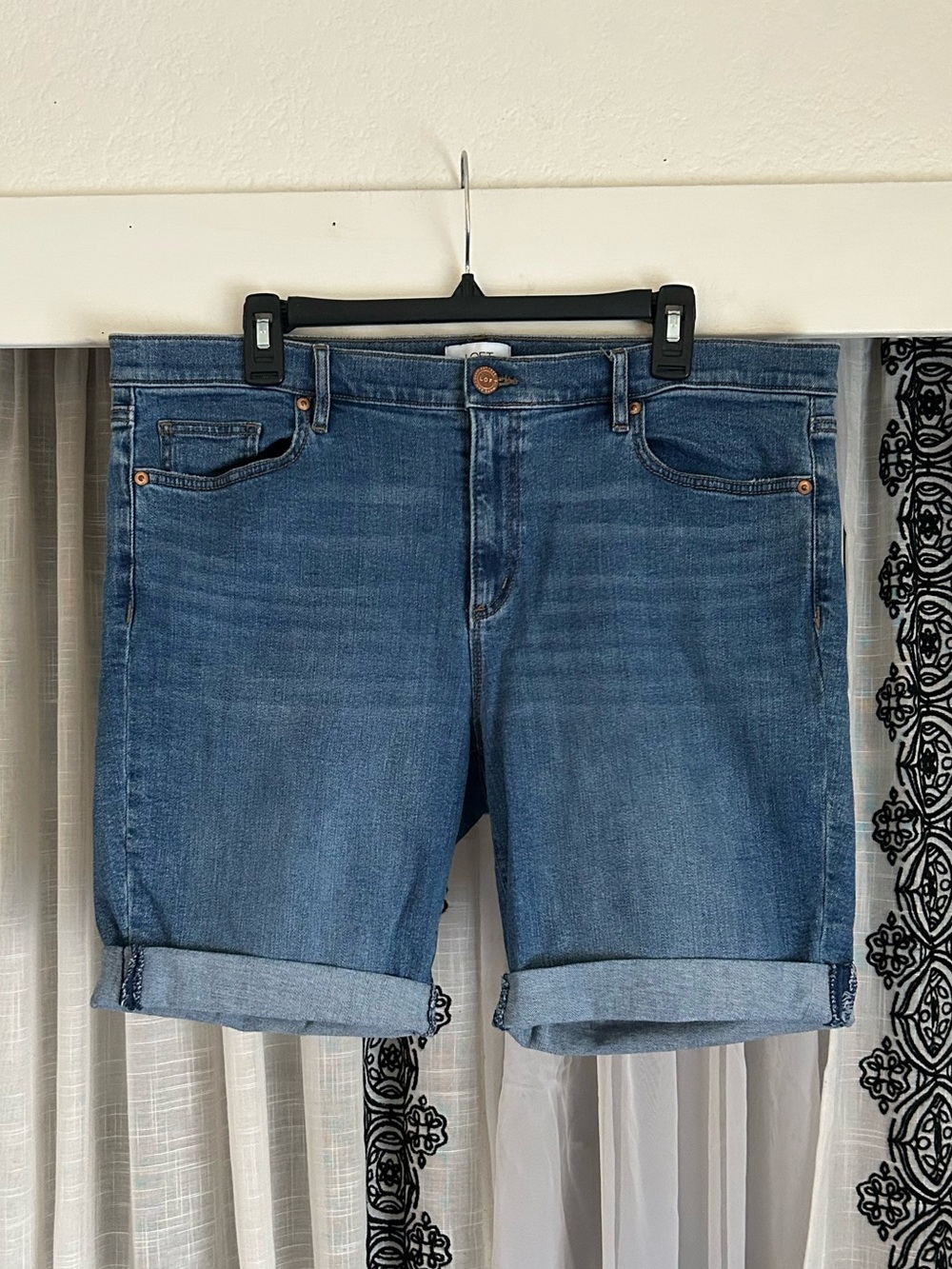 LOFT Blue Denim Shorts